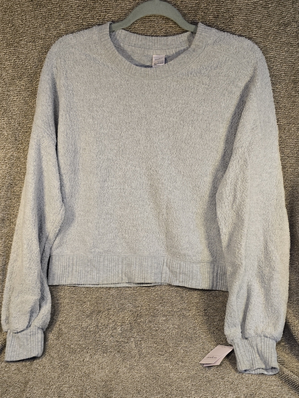 Auden Light Gray Crewneck Pullover Sweater